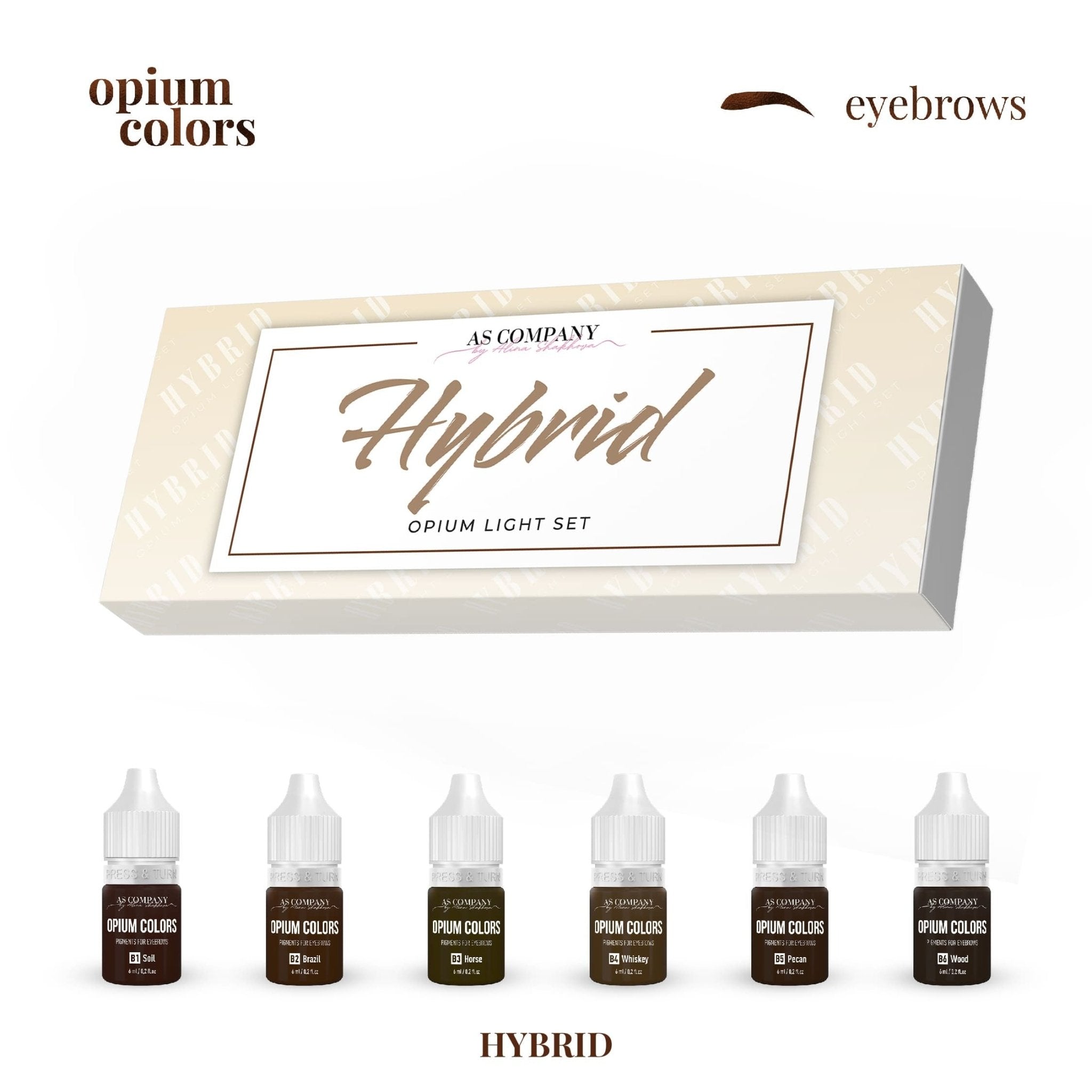 AS Pigments - OPIUM COLORS Eyebrow set Ibrido - mrpmu