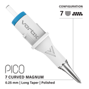 Confezione da 20 cartucce Vertix Pico Magnum Curved Long Taper - Mr.PMU