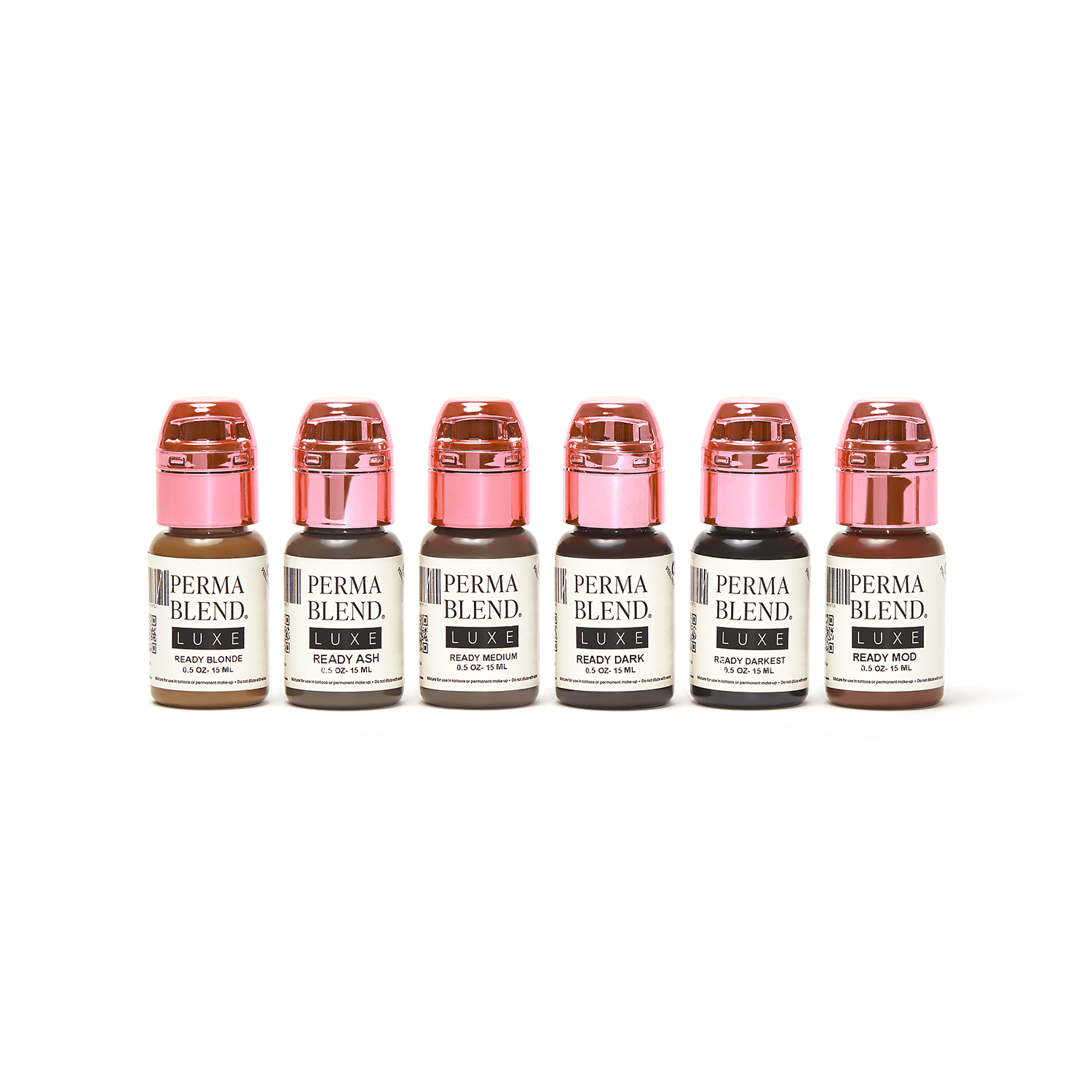 Perma Blend Luxe PMU Ink - Ready Set Go Pre - Modified Set - 6x15ml - mrpmu