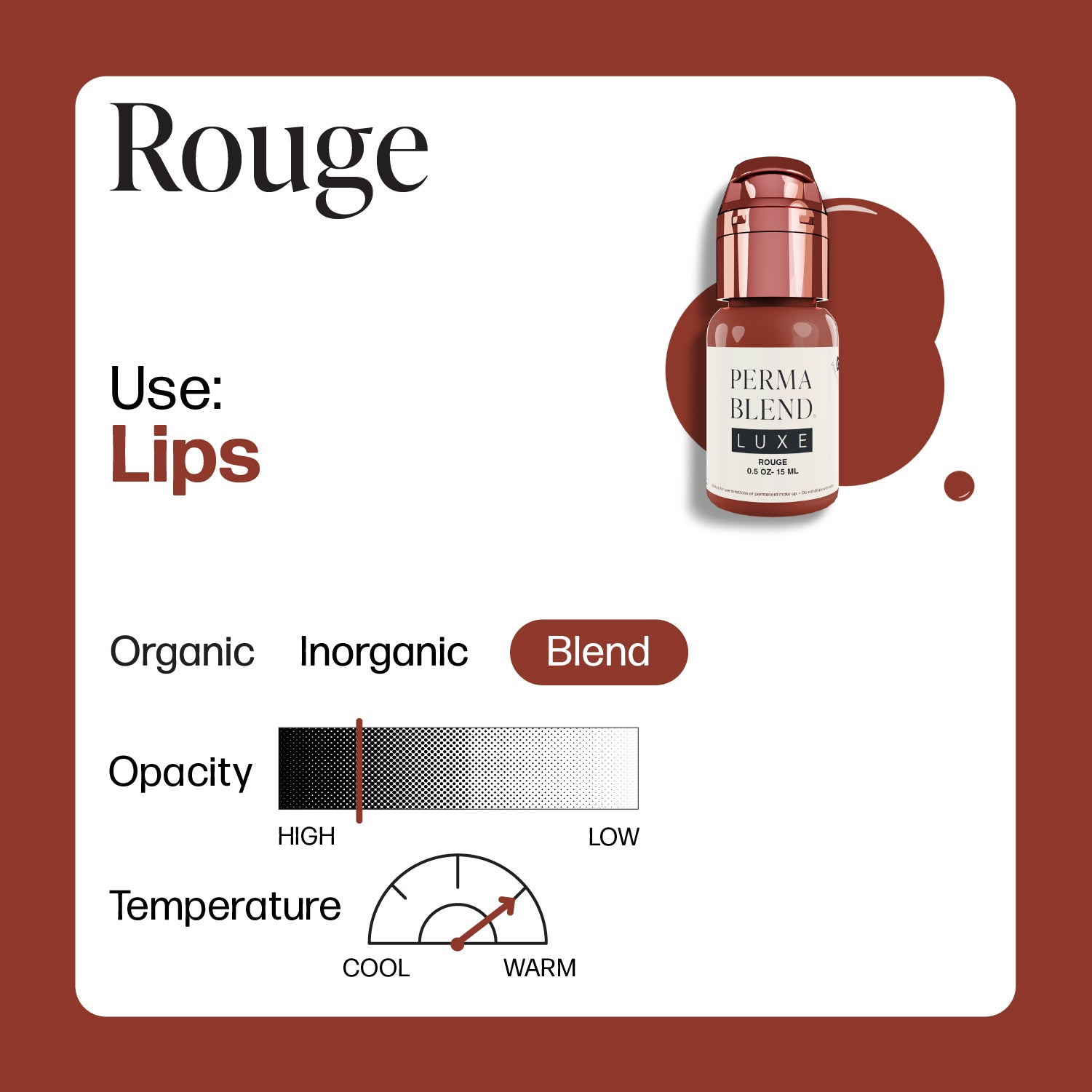 Perma Blend Luxe PMU Ink - Rouge 15ml - mrpmu