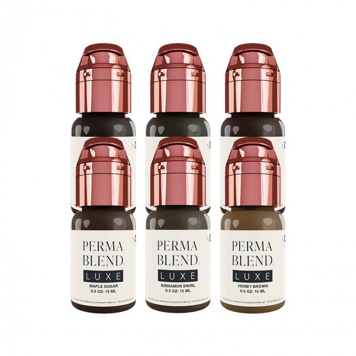 Perma Blend Luxe PMU Ink - The Chocolate Collection - Complete Set of 6x15ml - mrpmu