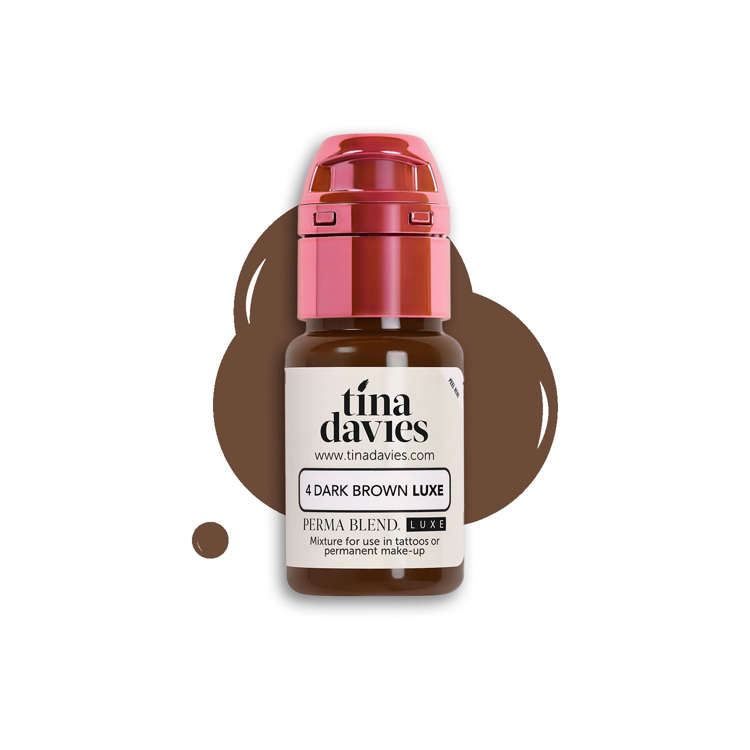Perma Blend Luxe PMU Ink - Tina Davies Dark Brown LUXE 15ml - mrpmu