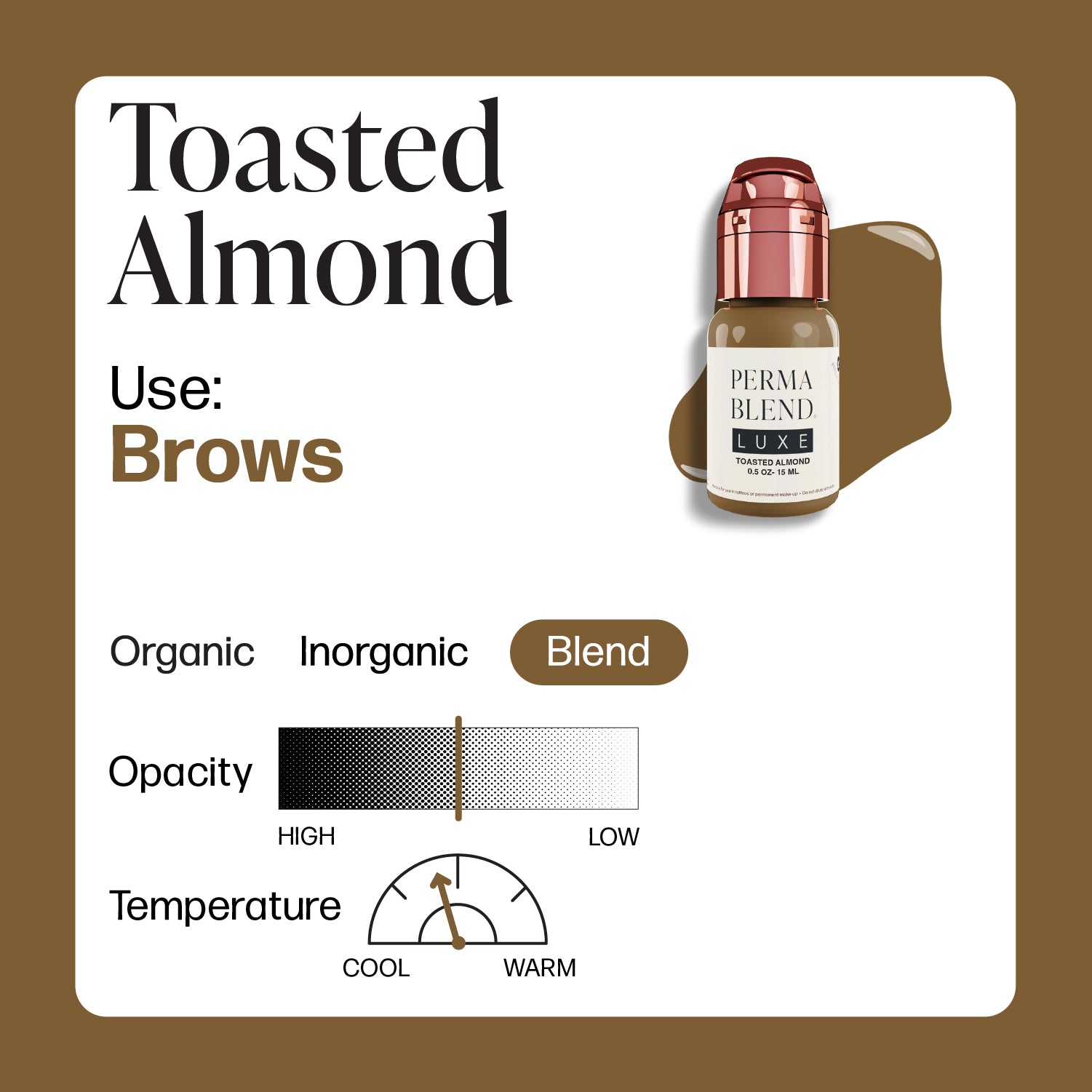 Perma Blend Luxe PMU Ink - Toasted Almond 15ml - mrpmu