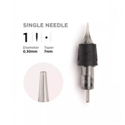 Phi Black Cartridge 7mm taper - 10pcs - mrpmu