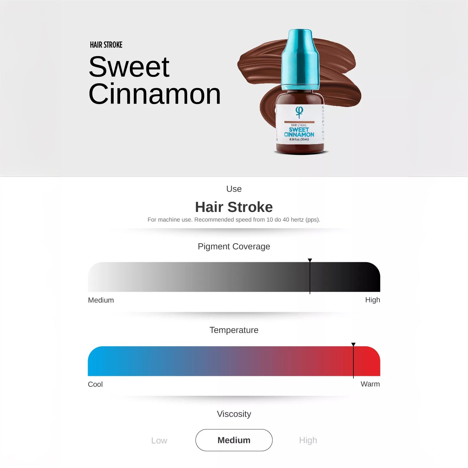 Sweet Cinnamon PMU Hair Stroke Pigment 10ml - mrpmu