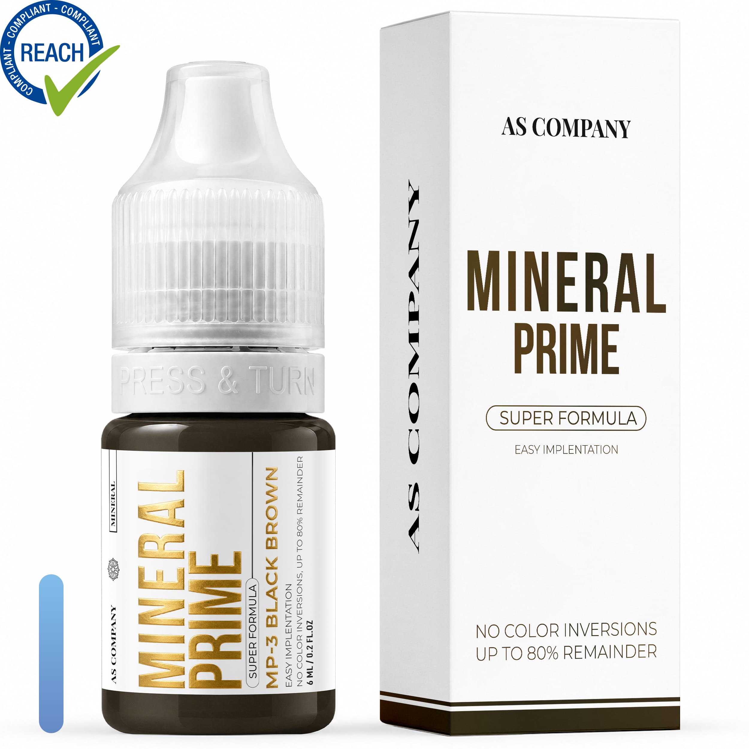 AS PIGMENTS - MP3 Black Brown – Mineral Prime SUPER Formula 6 ml