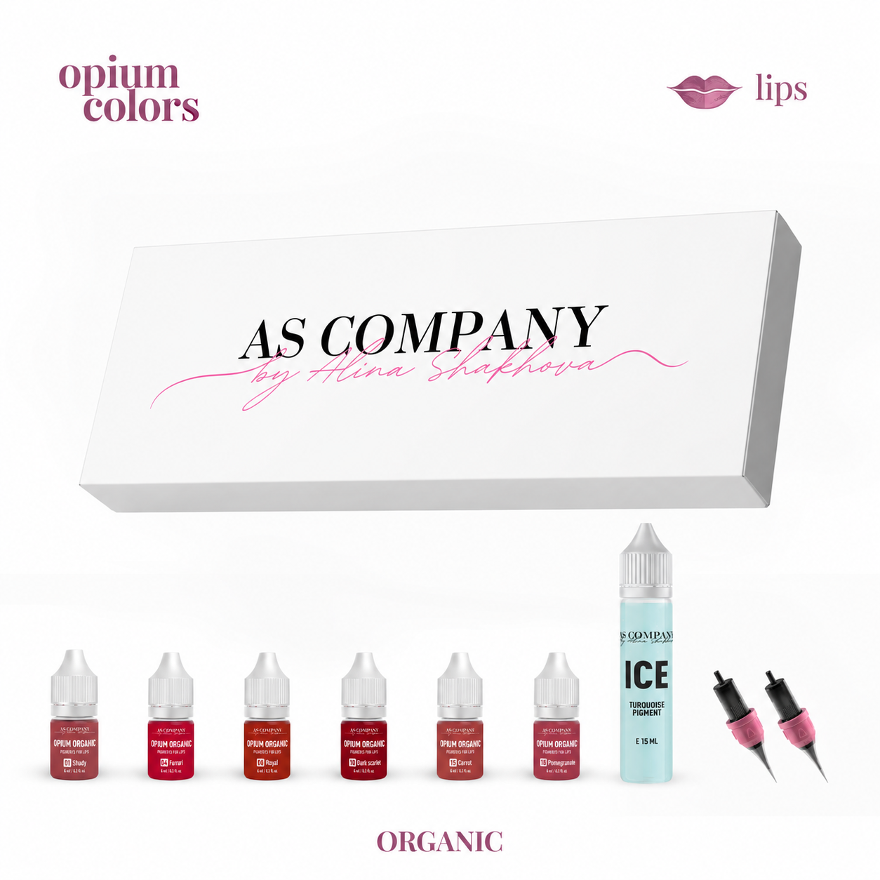 AS PIGMENTS - Organic Opium Colors Lip set 
