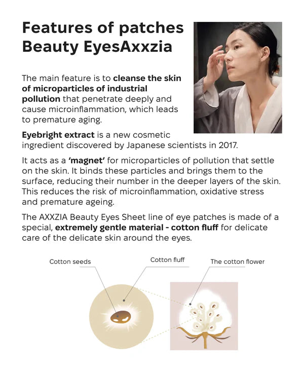 AXXZIA - Beauty Eyes Sheet PREMIUM + patches (circular, pink)