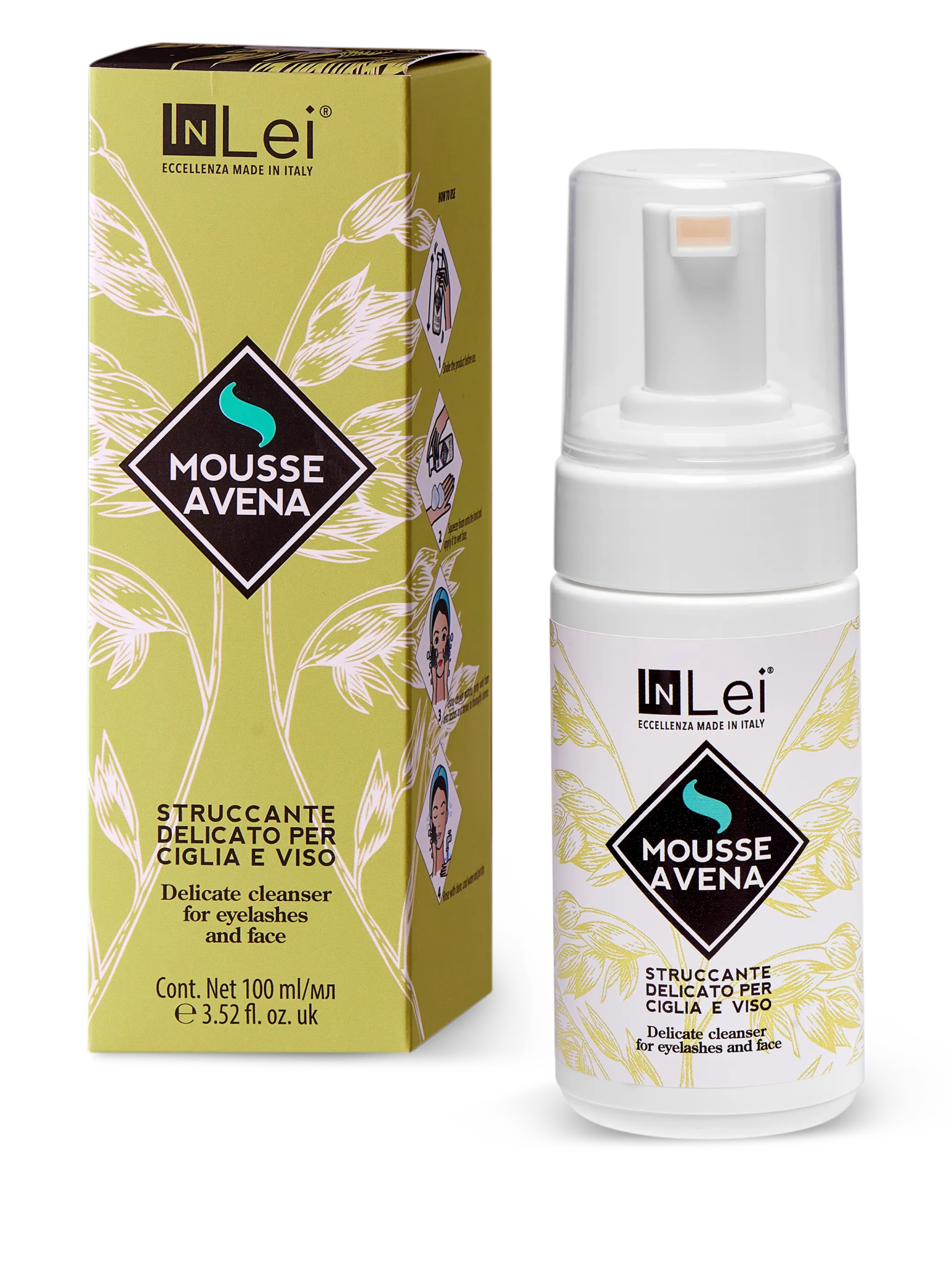 MOUSSE OAT gentle makeup remover for eyelashes and face 100ml - Mr.PMU