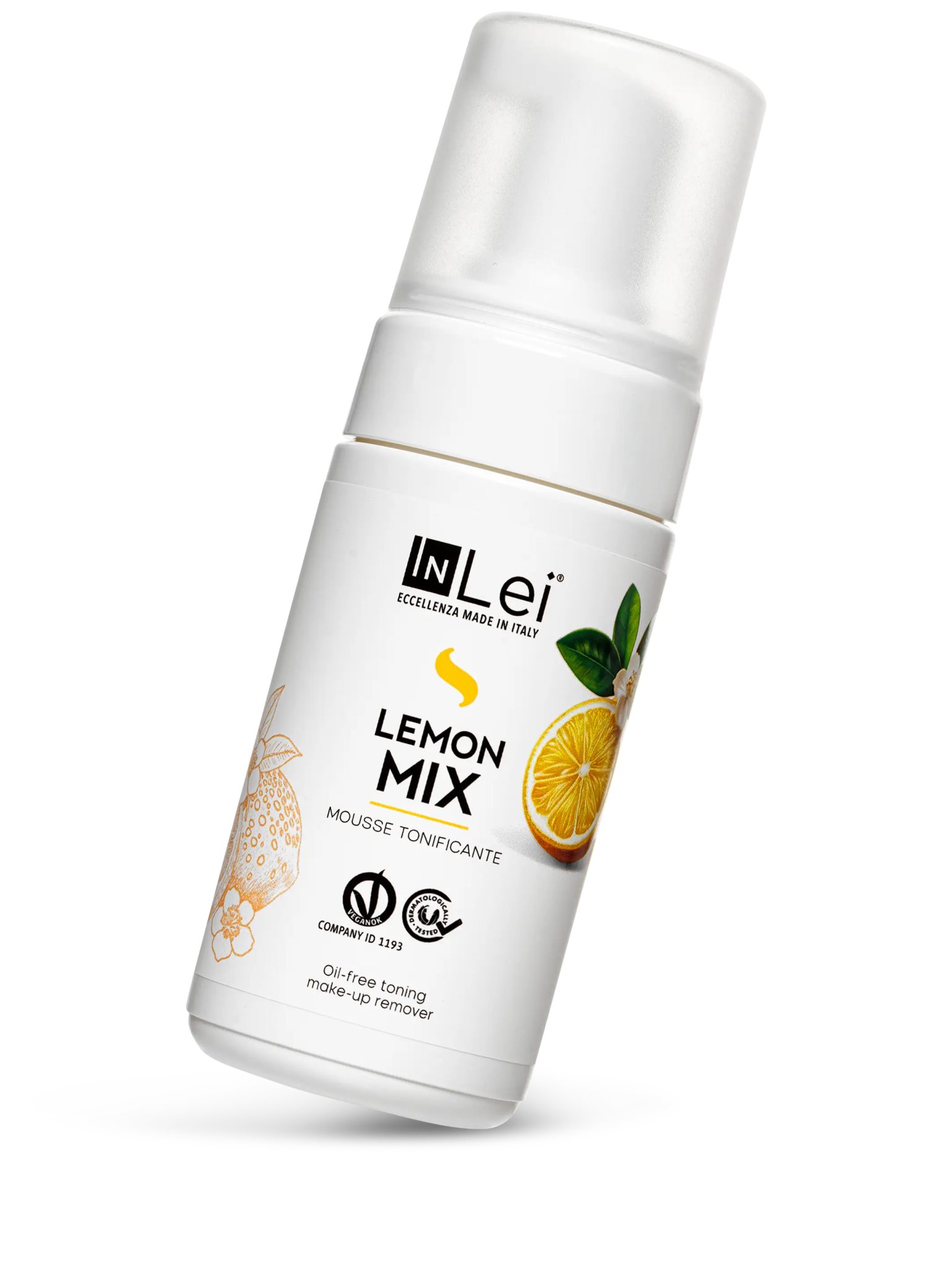 MOUSSE LEMON MIX cleansing and toning remover for eyelashes, eyebrows, and face 100ml - Mr.PMU