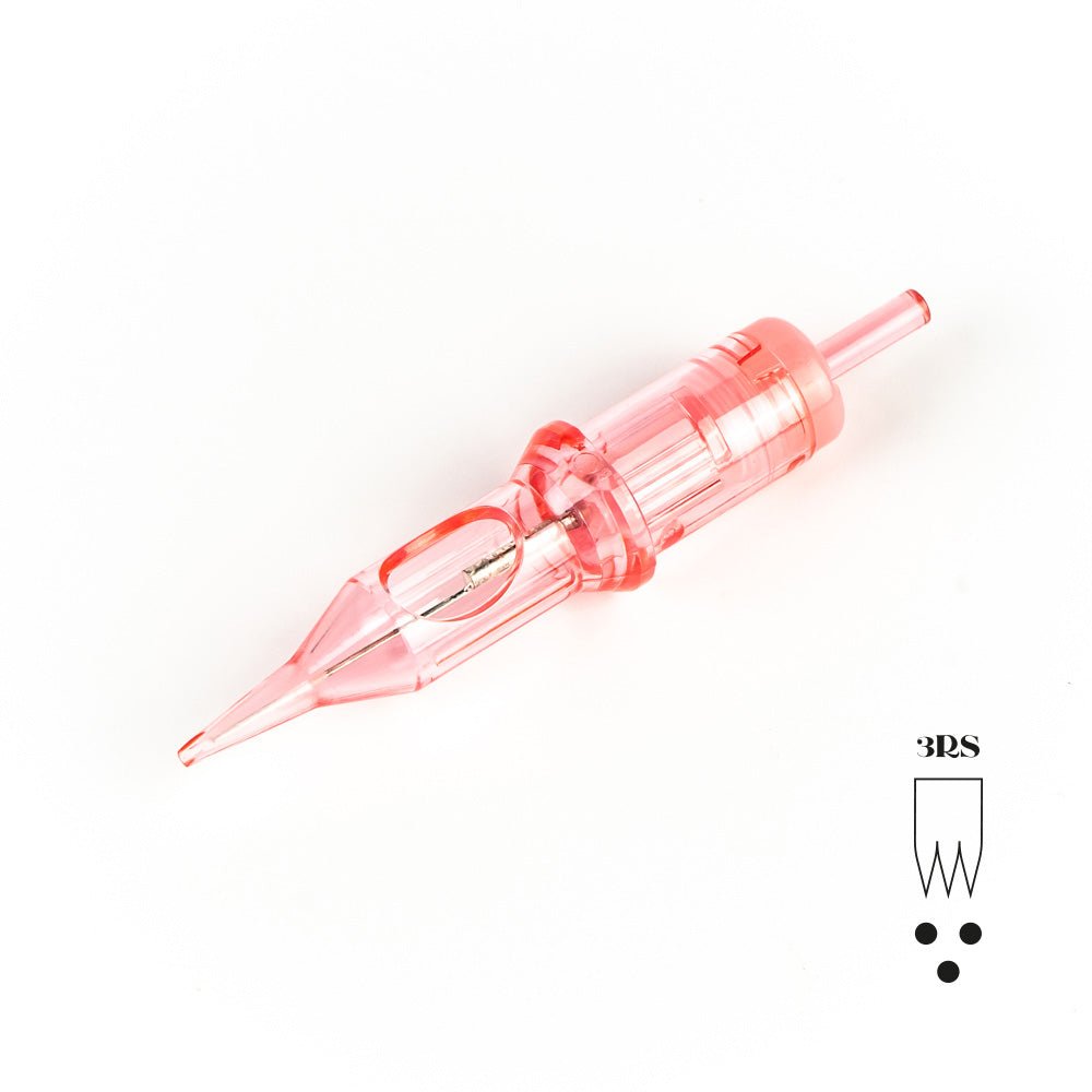 Box of 20 Cartridges Kwadron PMU Optima - Round Shader - 0.25mm Point Taper TEXTURED - Needle Size 3 - mrpmu