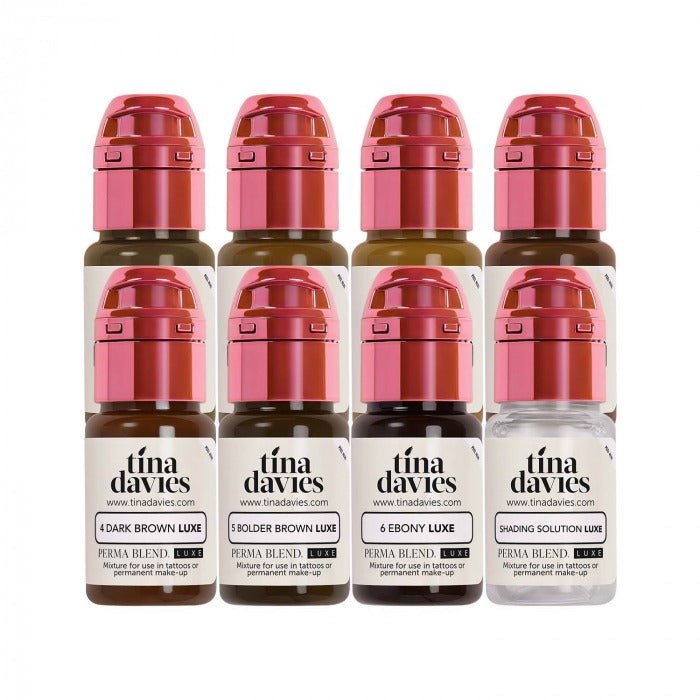 Perma Blend Luxe PMU Ink - Tina Davis’ I Love Ink Eyebrow Collection LUXE - 8x15ml - mrpmu