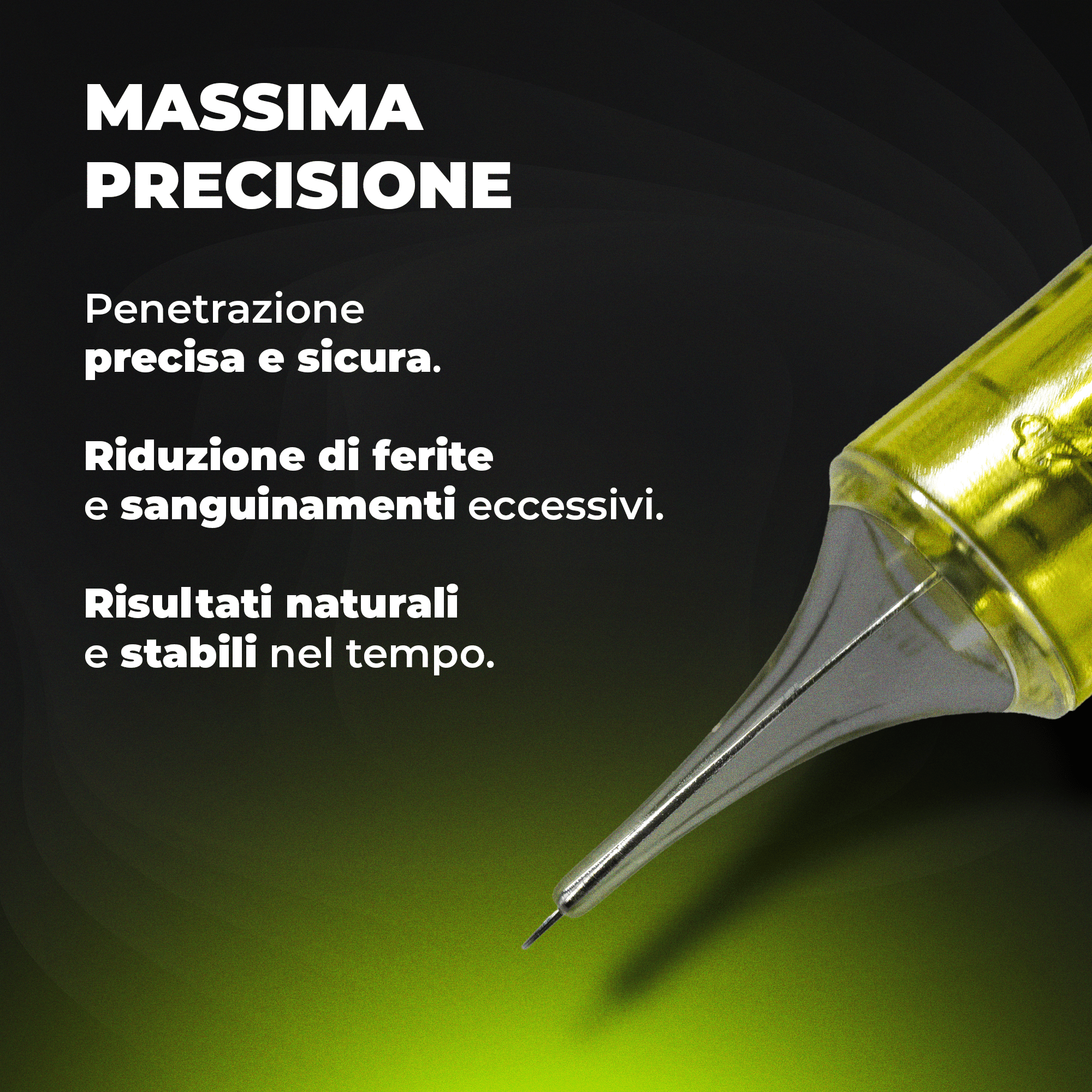 Aghi Tricopigmentazione 0403RL – 0.15mm SMP - Black Rain Hairlines - 20 cartucce - Mr.PMU