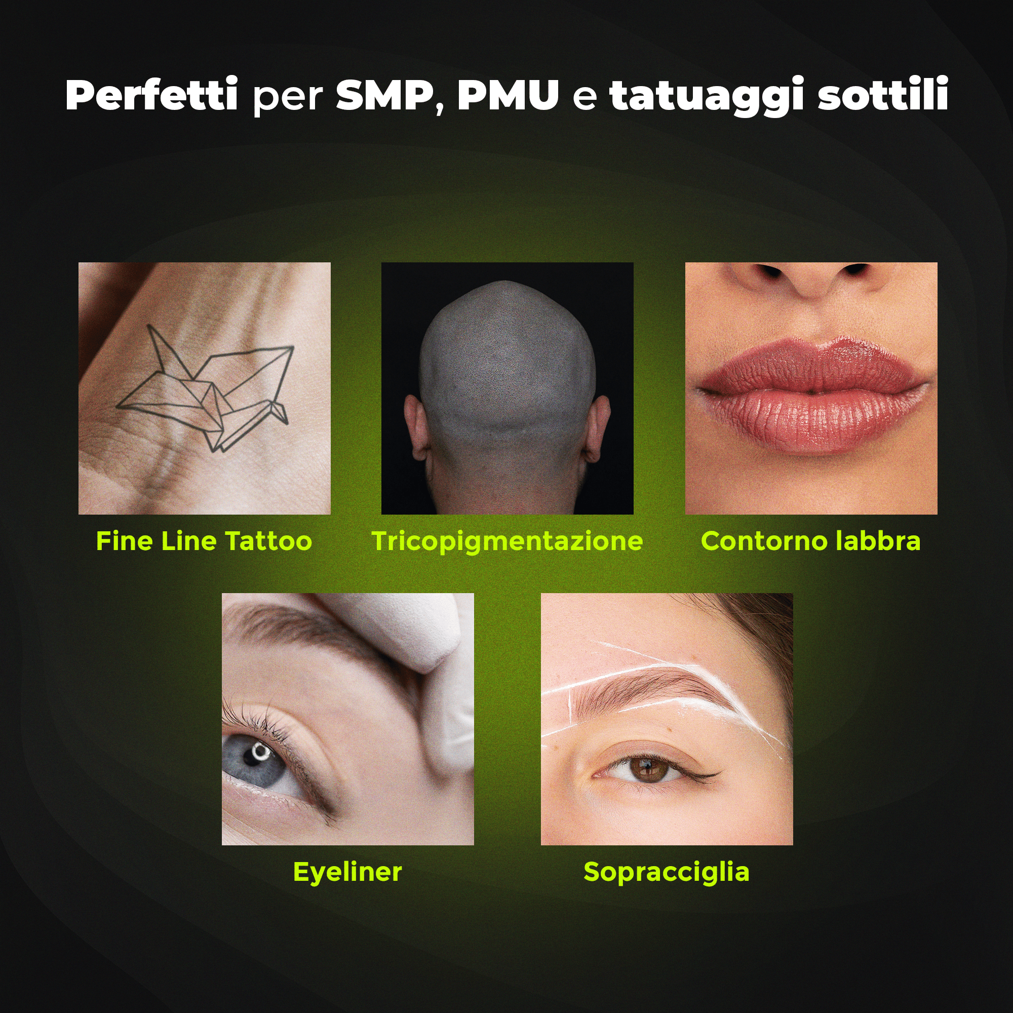 Aghi Tricopigmentazione 0403RL – 0.15mm SMP - Black Rain Hairlines - 20 cartucce - Mr.PMU