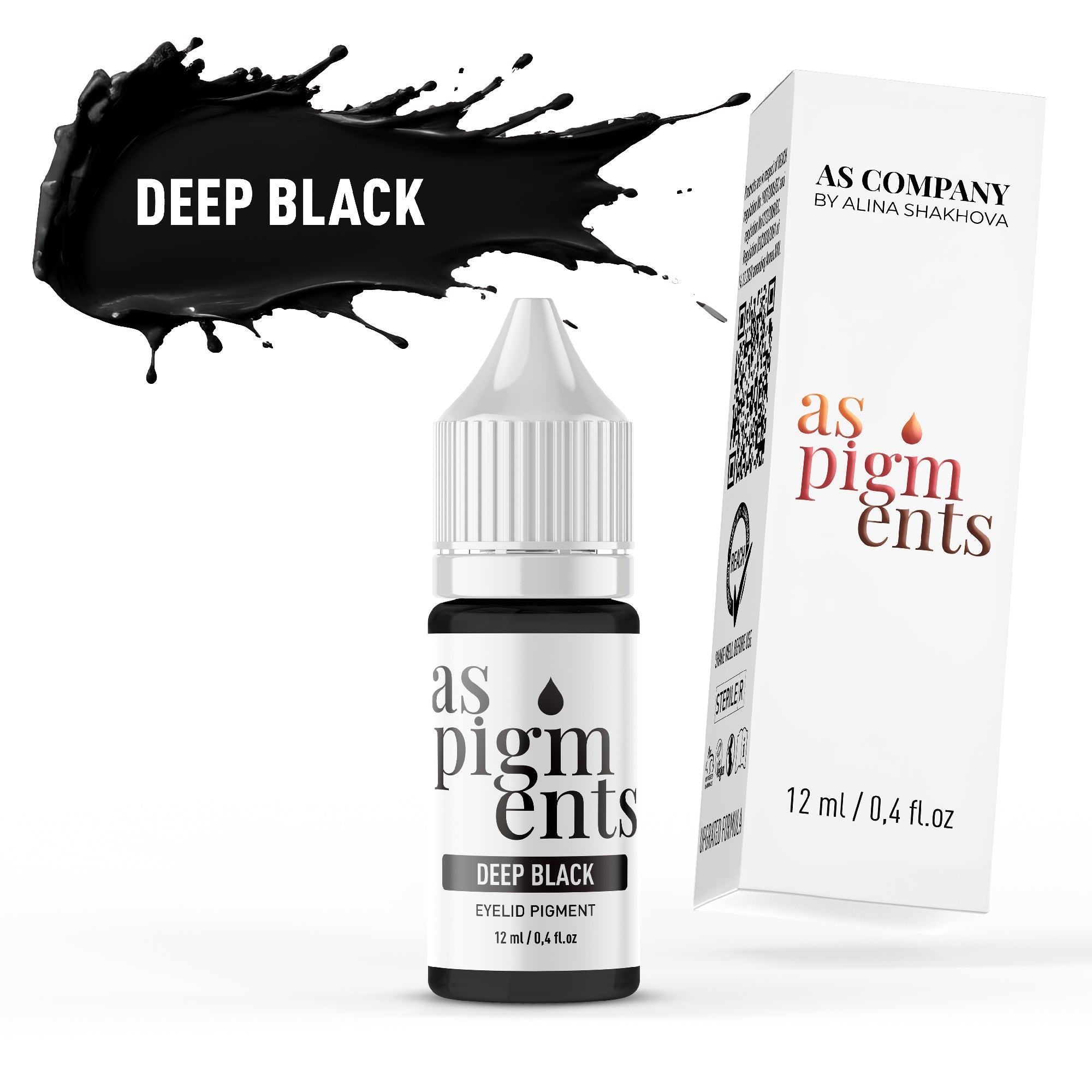 AS Pigments - DEEP BLACK Eyelid Pigment - mrpmu