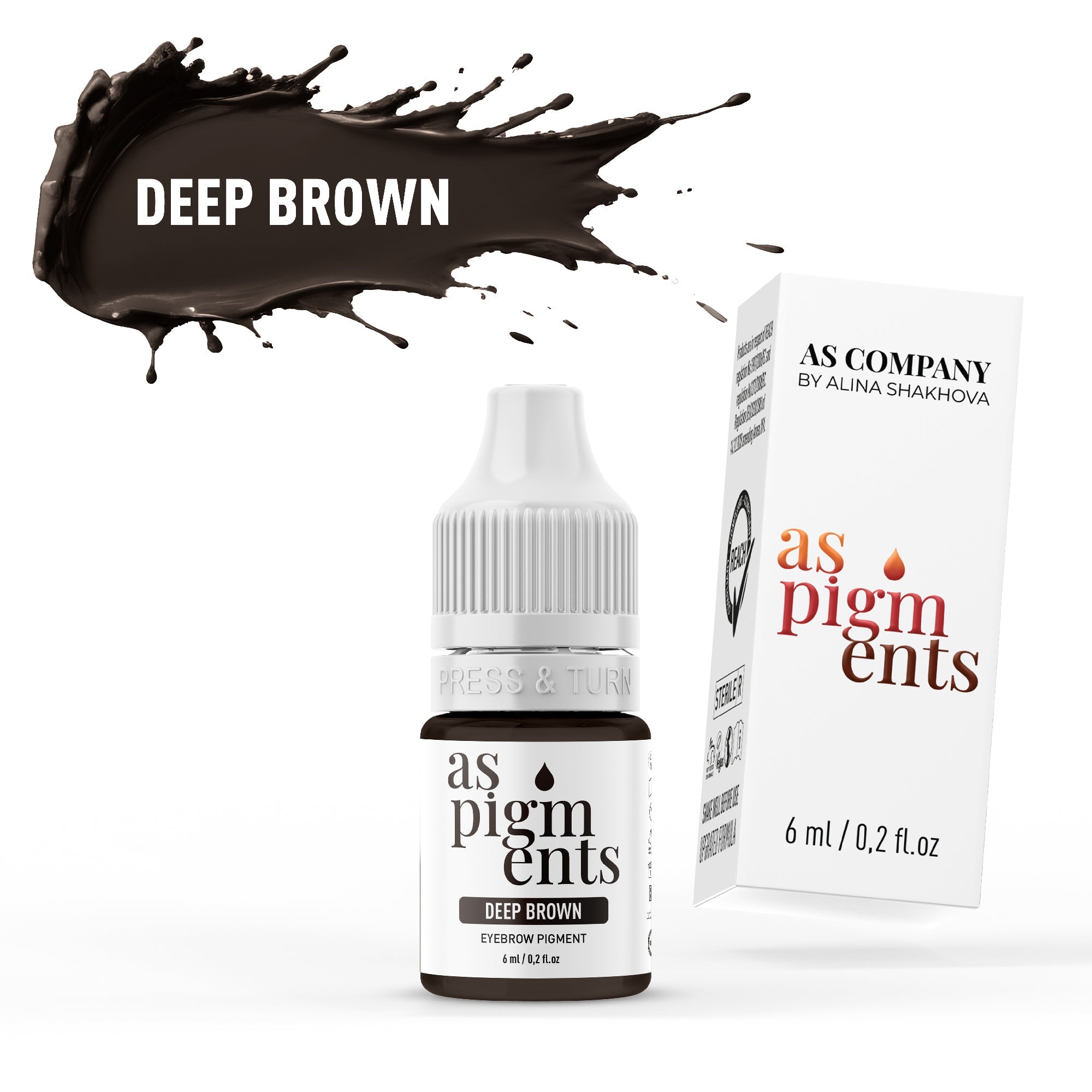 AS Pigments - DEEP BROWN Brow Pigment - mrpmu