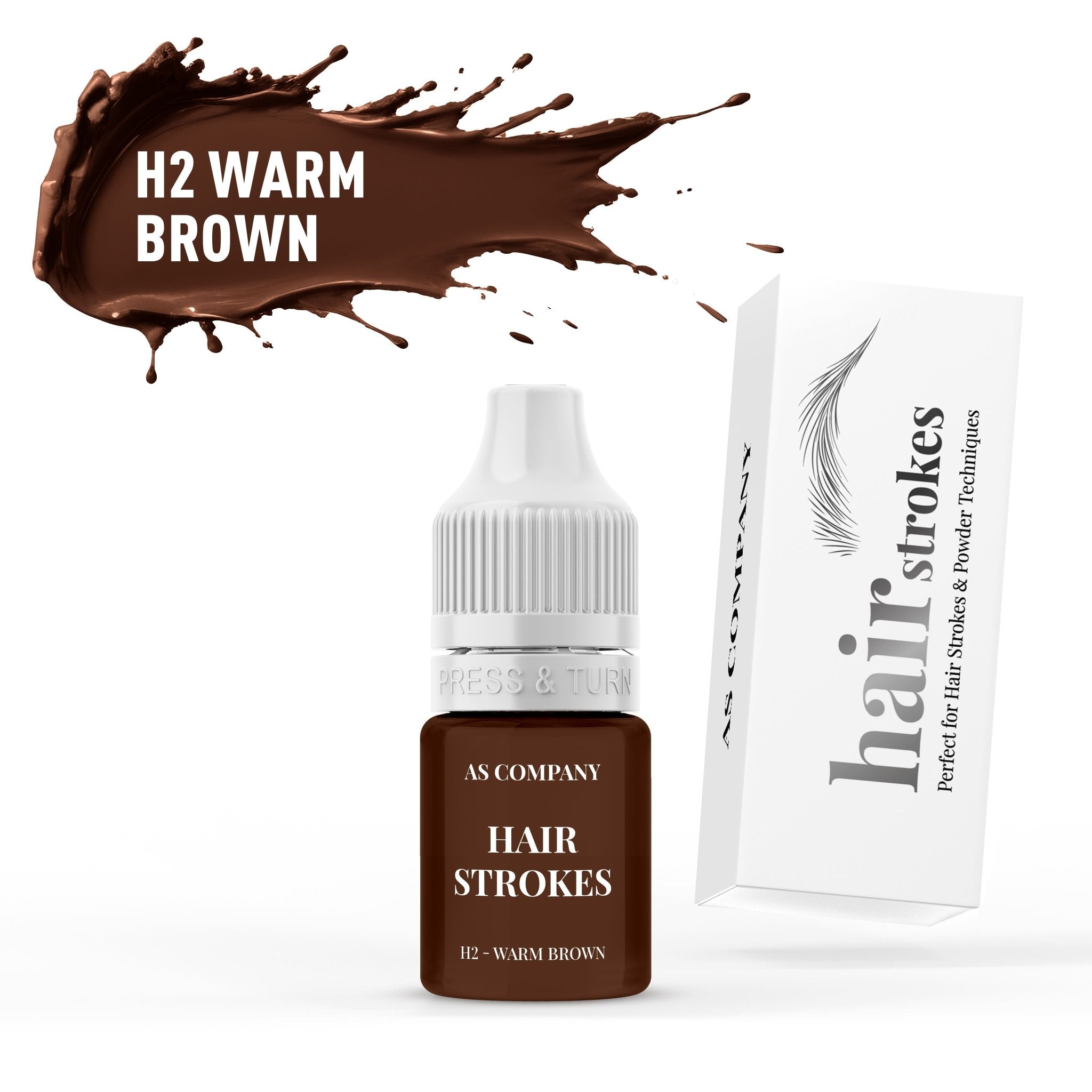 AS Pigments - H2 WARM BROWN Hair Strokes 6 ml - Mr.PMU