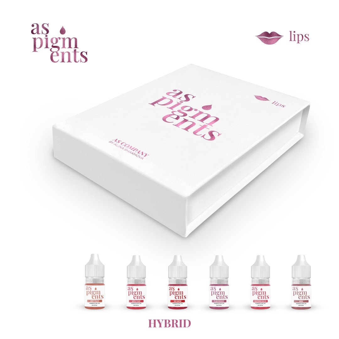 AS PIGMENTS - Lip Set HYBRID 6 pcs x 6 ml - Mr.PMU