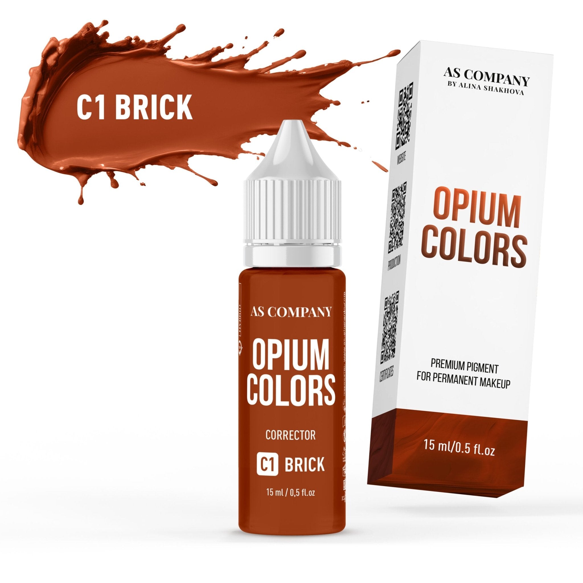 AS Pigments - OPIUM COLORS C1 BRICK brow corrector - mrpmu