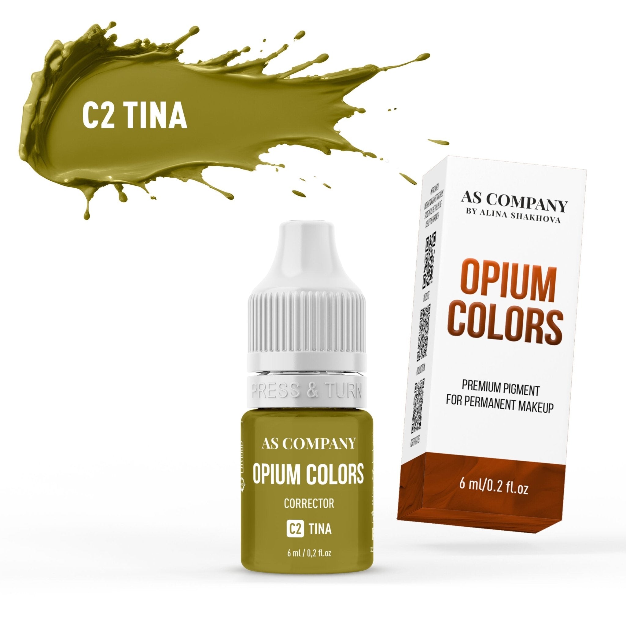 AS Pigments - OPIUM COLORS C2 TINA brow pigment - mrpmu