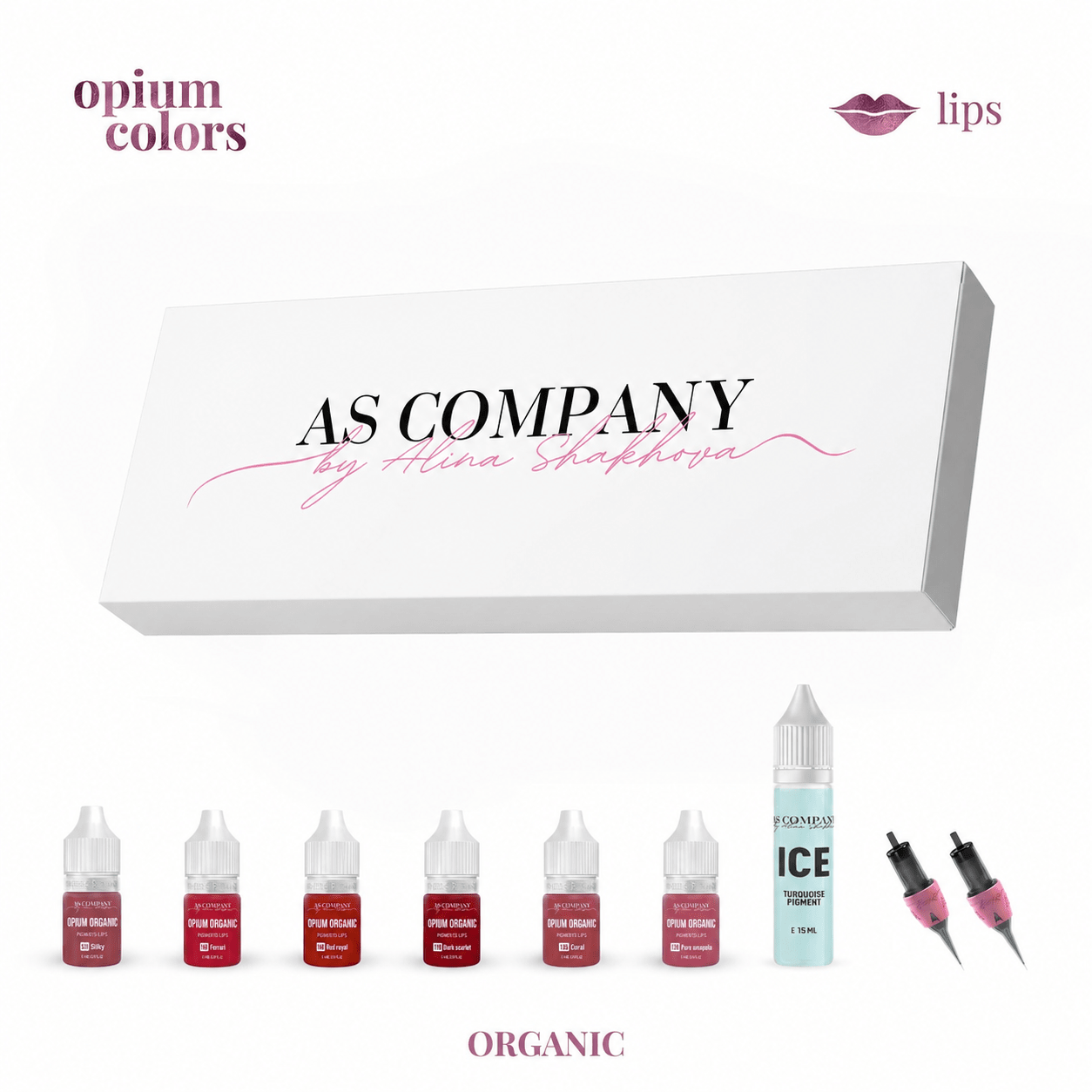 AS Pigments - OPIUM COLORS Lip set organico - Mr.PMU