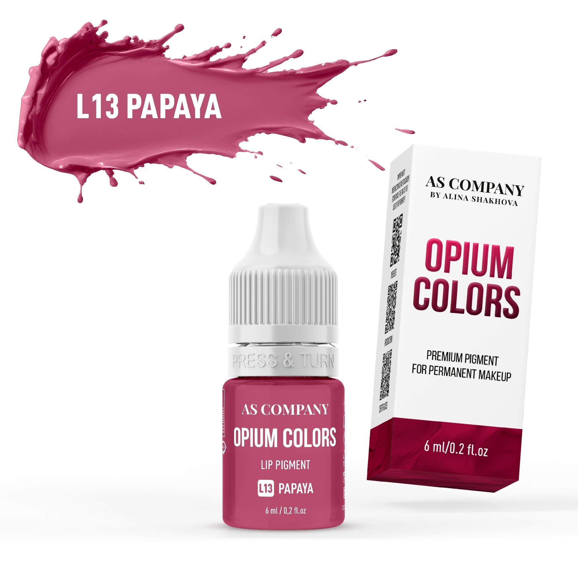 AS Pigments OPIUM COLORS - Lips set, hybrids 6 ml - mrpmu
