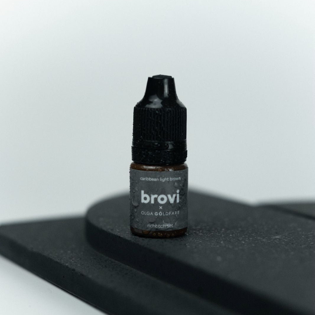 Brovi PMU Pigments - Caribbean Light Brown 5ml - Mr.PMU