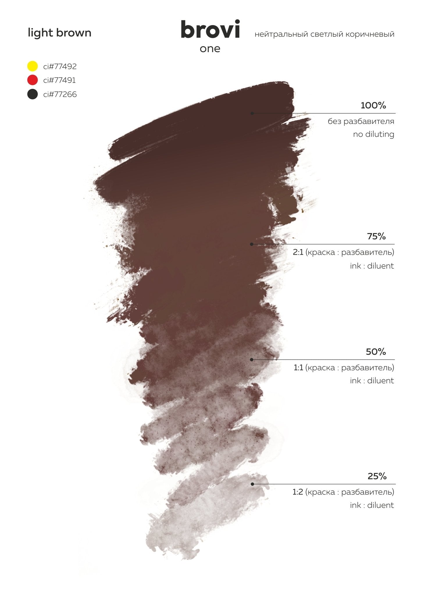 Brovi PMU Pigments - Light Brown - Mr.PMU