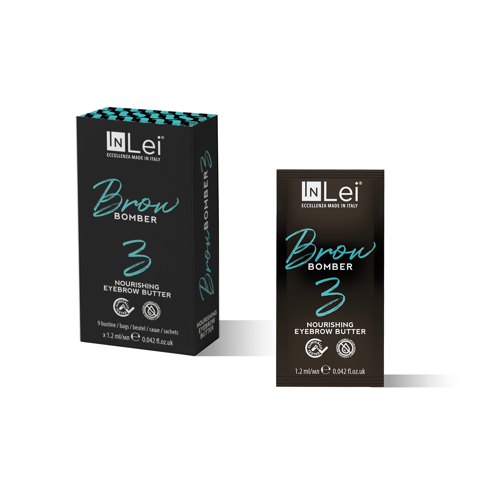 BROW BOMBER 3 MONODOSE burro nutriente per sopracciglia 9 x 1,2 ml - Mr.PMU