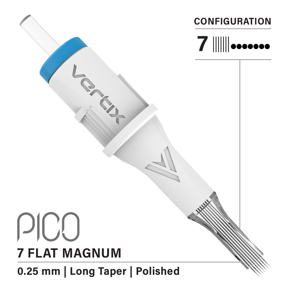 Pack of 20 cartridges Vertix Pico Magnum Flat Long Taper - mrpmu