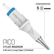 Pack of 20 cartridges Vertix Pico Magnum Flat Long Taper - mrpmu