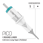 Pack of 20 cartridges Vertix Pico Round Liner Long Taper - mrpmu