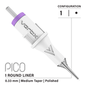 Pack of 20 cartridges Vertix Pico Round Liner Medium Taper - mrpmu