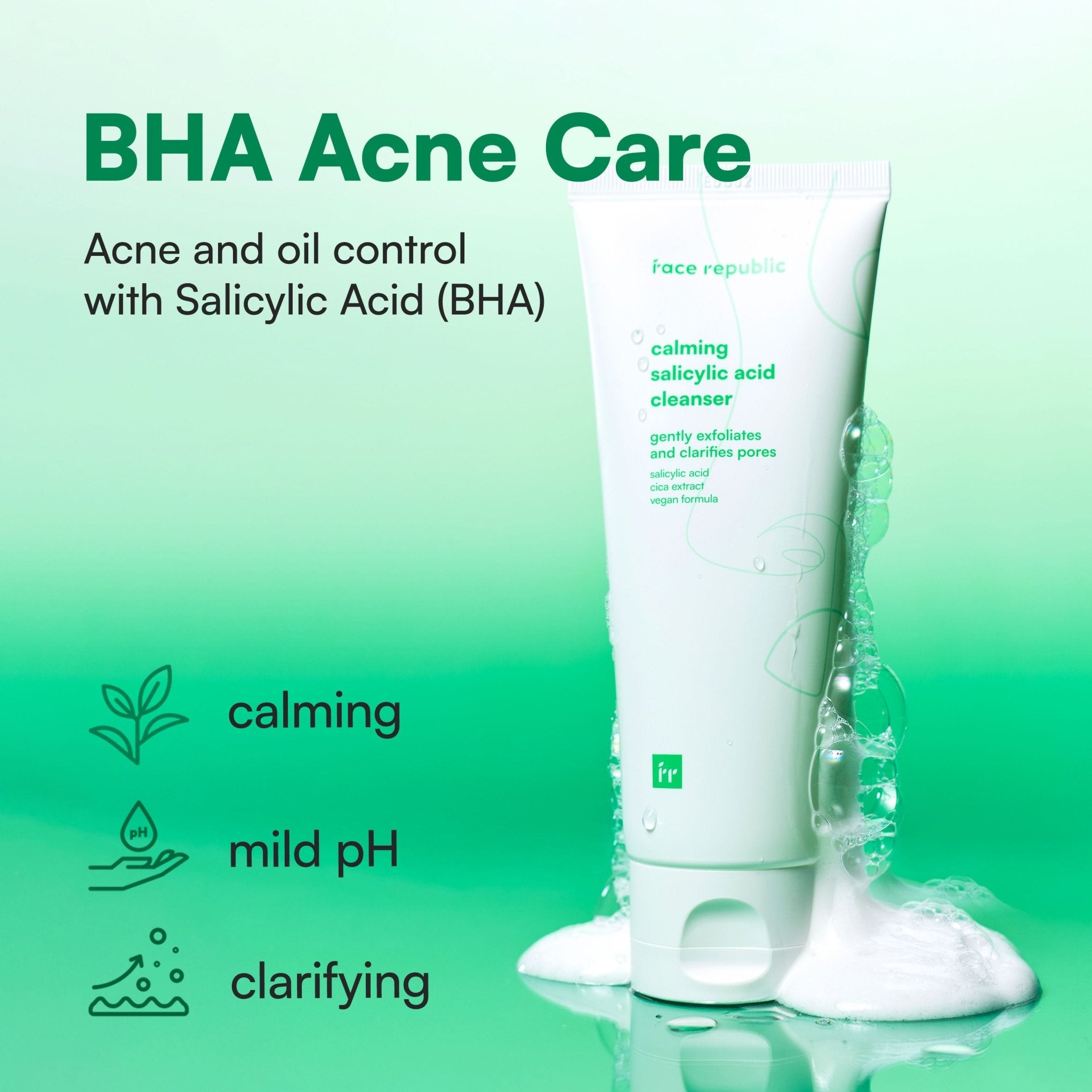Face Republic - Calming Salicylic Acid Cleanser 100ml - Mr.PMU