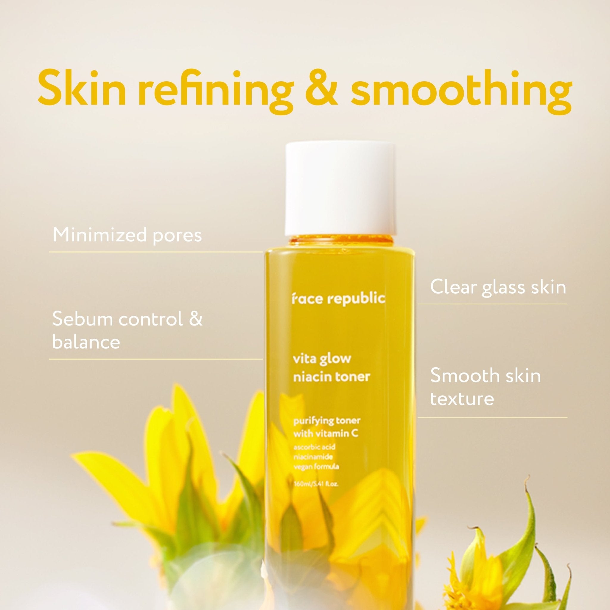 Face Republic - Vita Glow Niacin Toner 160ml - Mr.PMU
