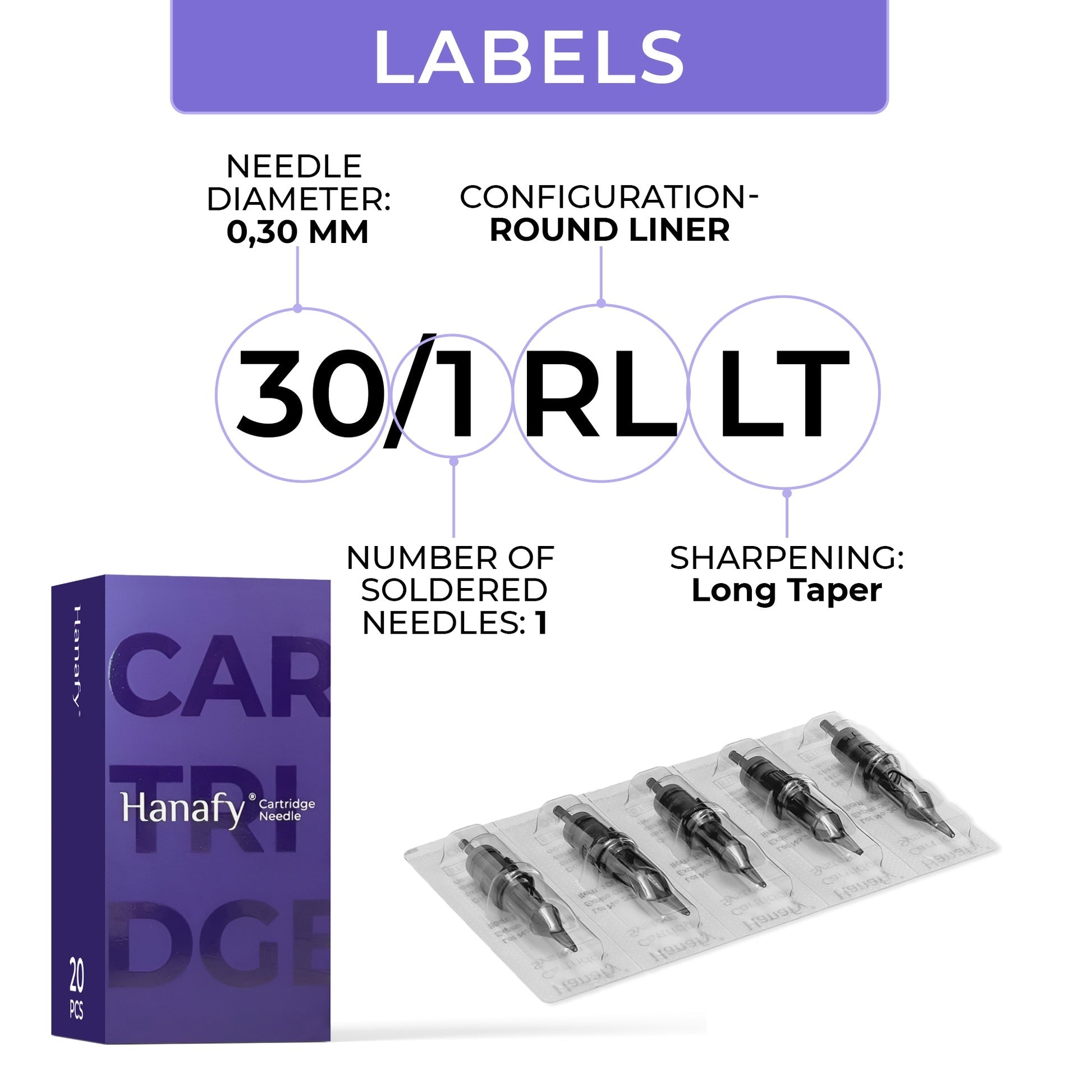 HANAFY - Cartucce 30/1 RLLT (20pcs) - Mr.PMU