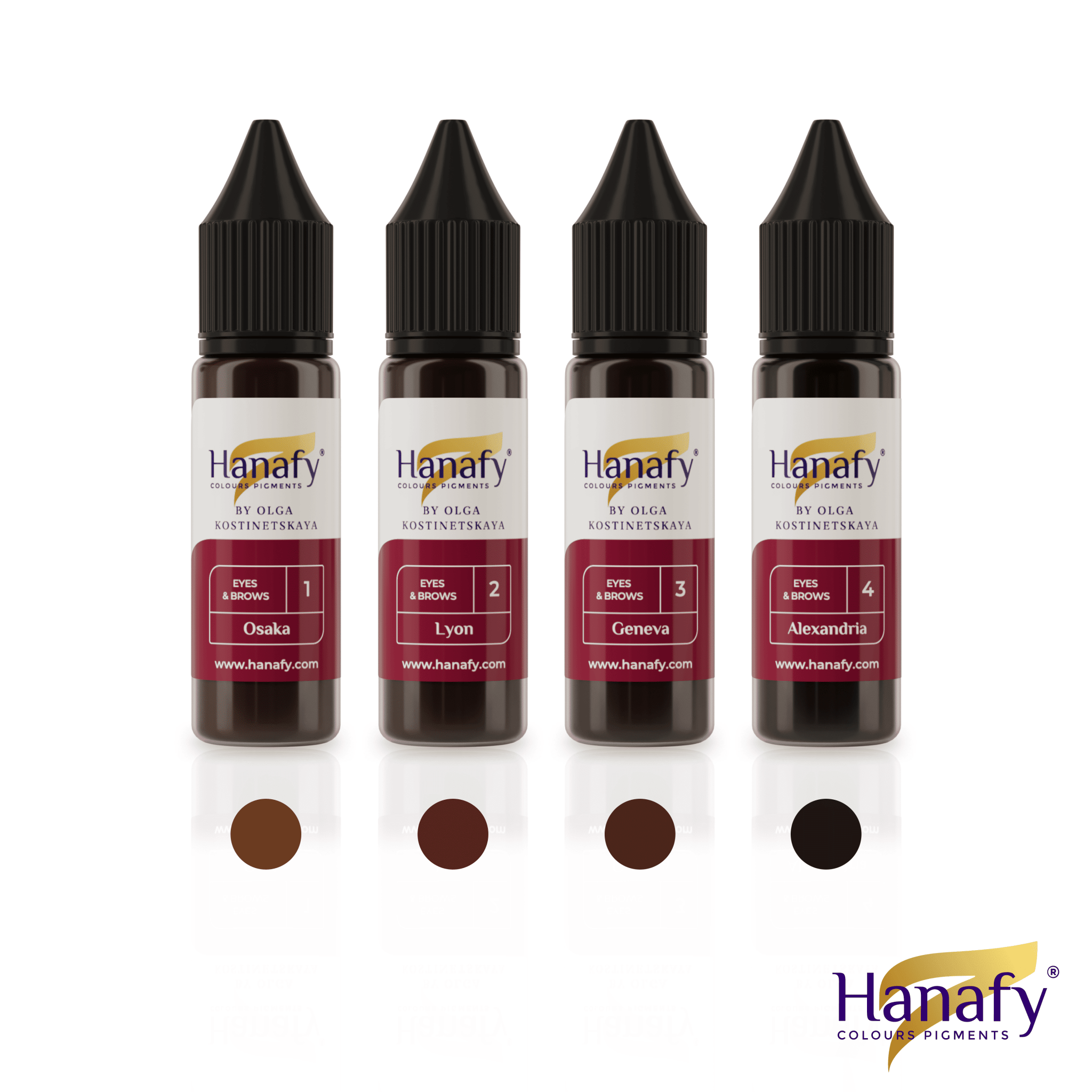 Hanafy - Eyes&amp;Brows Pigment Set - Mr.PMU