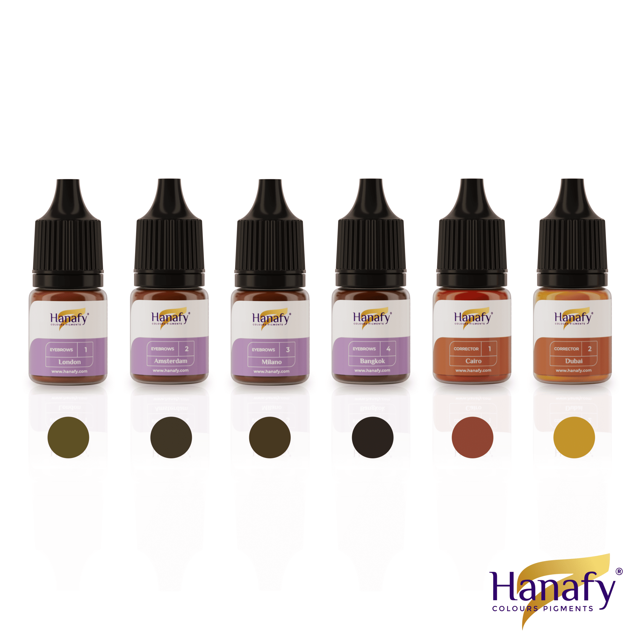 Hanafy - Set Mineral Eyebrows+Correctors - Mr.PMU