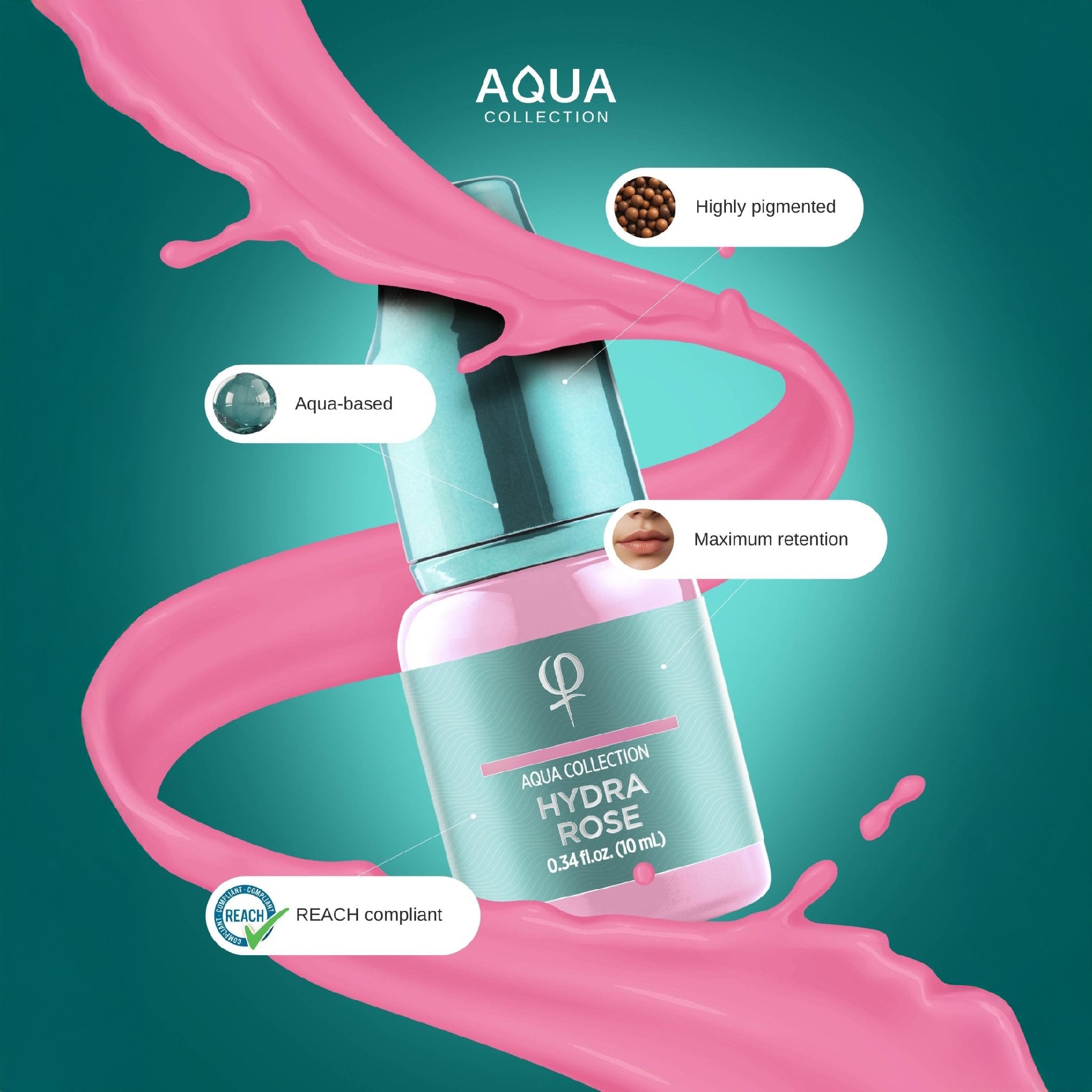 Hydra Rose PMU pigment 10ml
