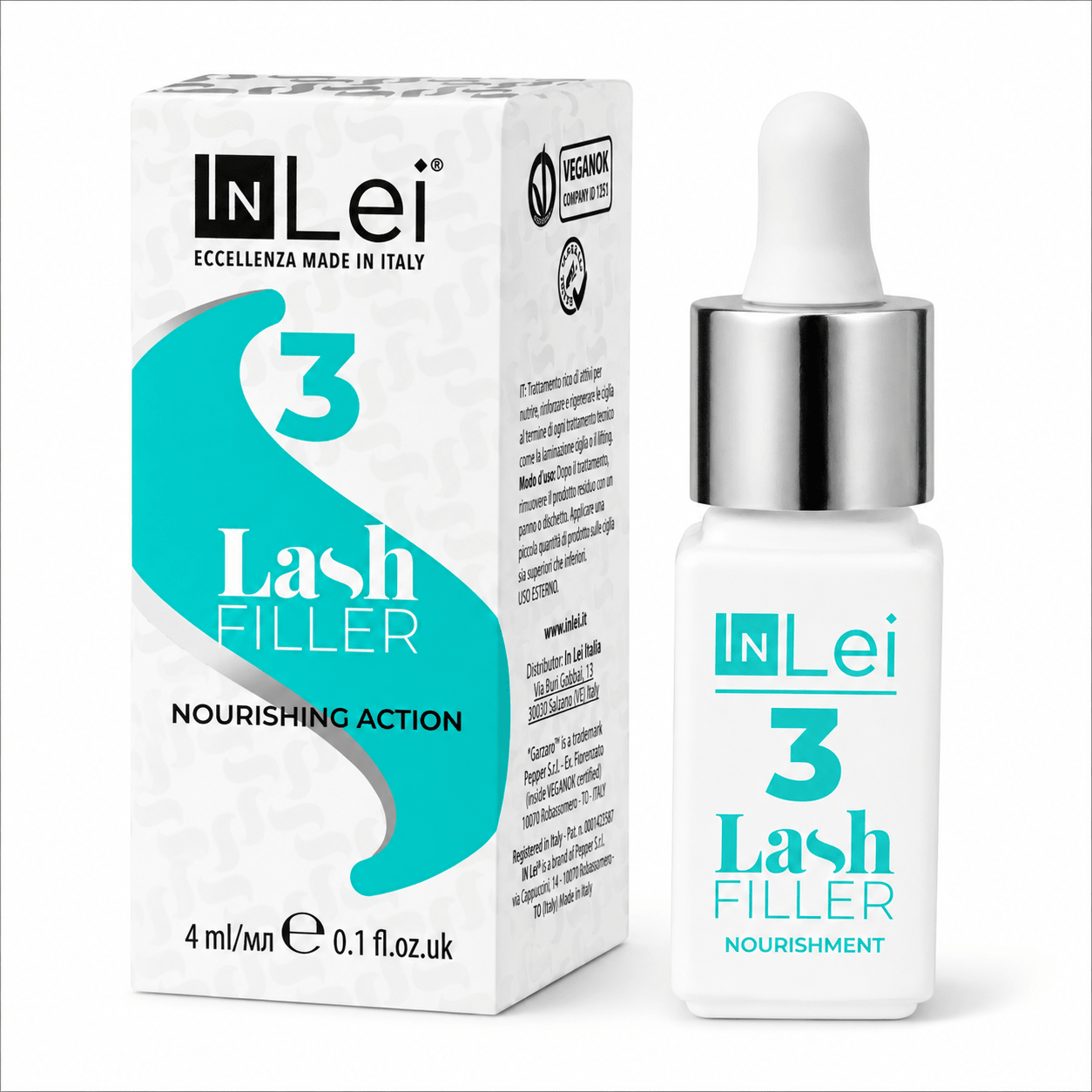 INLEI - Lash Filler 3 nutriente vegan per ciglia 4ml - Mr.PMU