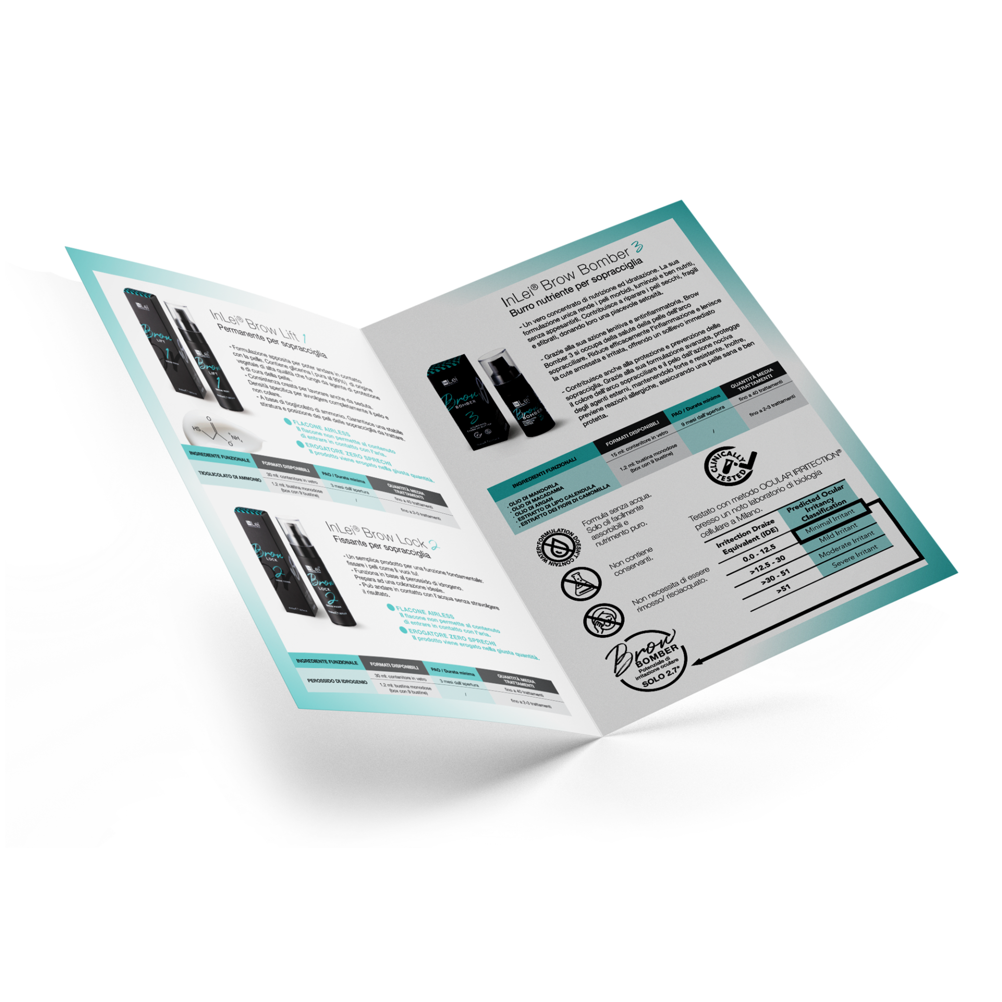 MINI KIT BROW BOMBER laminazione sopracciglia 3 x 1,2ml - Mr.PMU