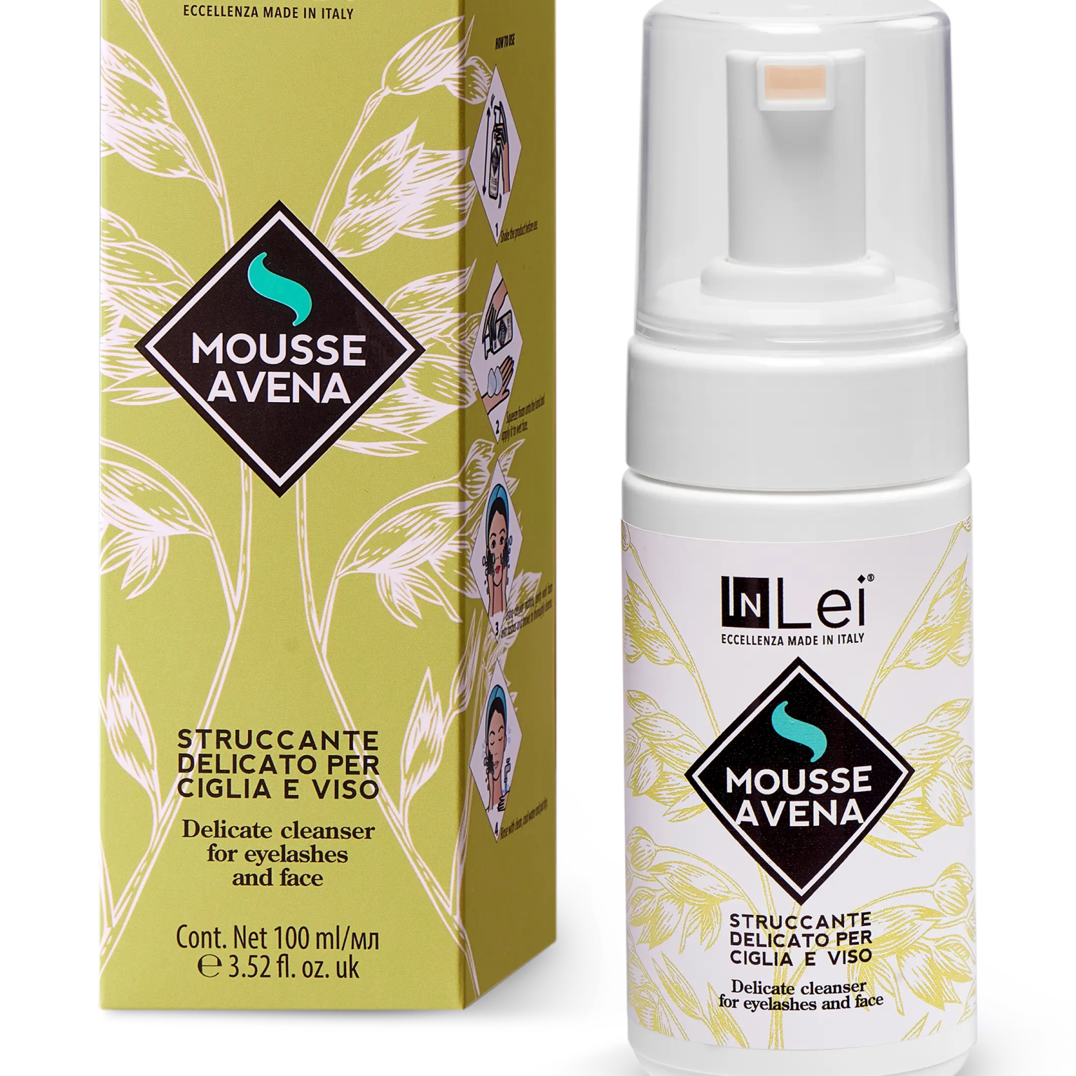 MOUSSE AVENA struccante delicato per ciglia e viso 100ml - Mr.PMU