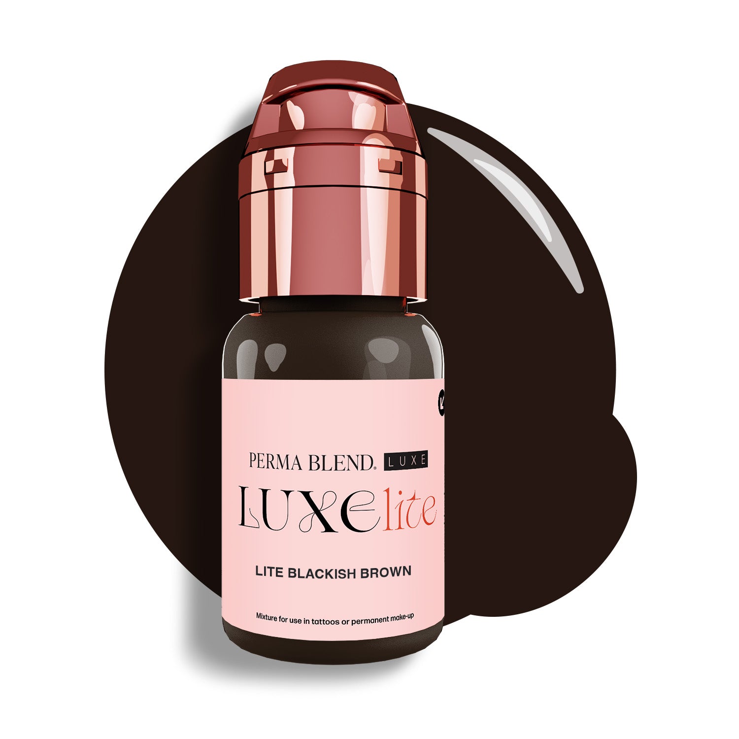 Perma Blend Luxe Lite PMU Ink - Lite Blackish Brown 15ml 
