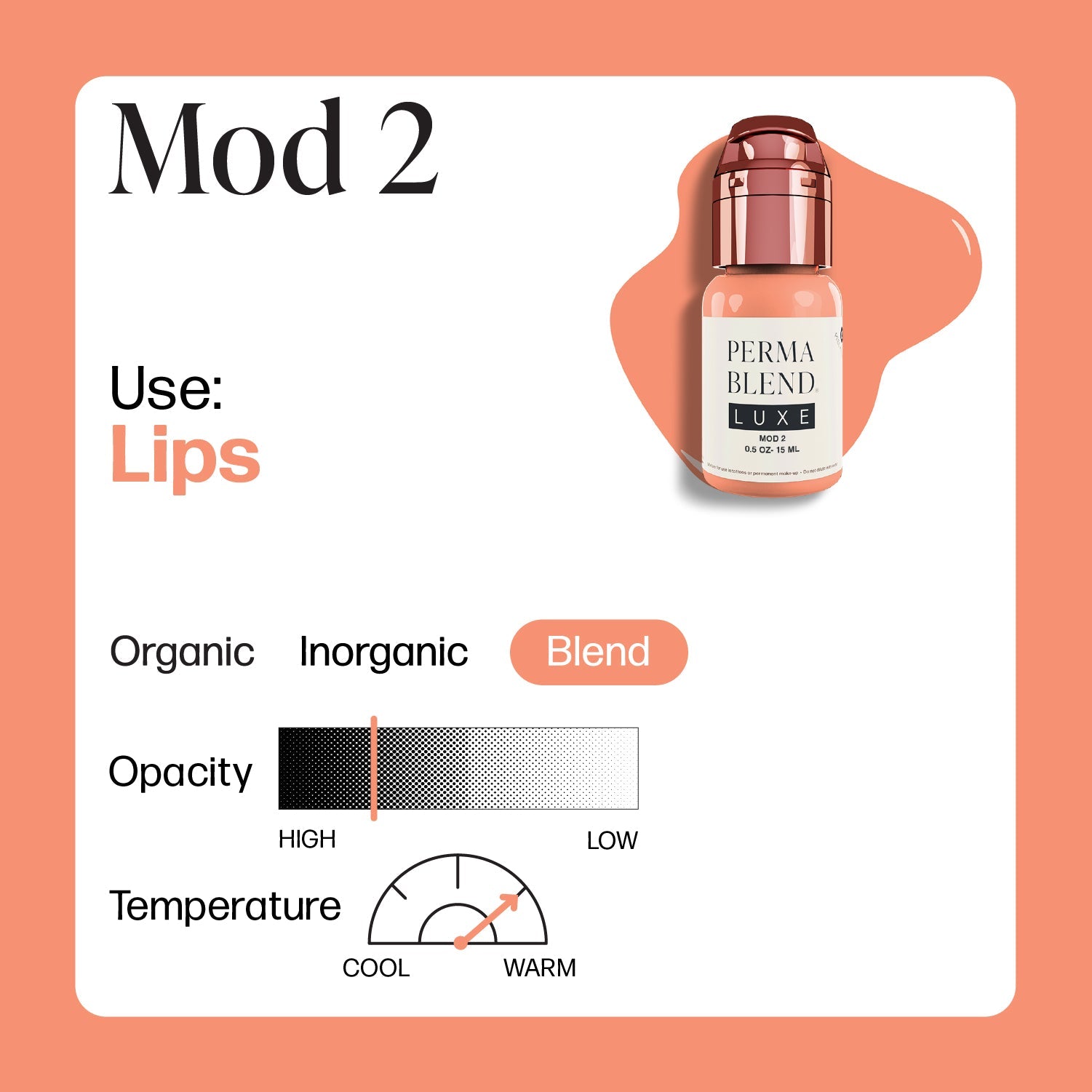 Perma Blend Luxe PMU Ink - Mod 2 - 15ml - mrpmu