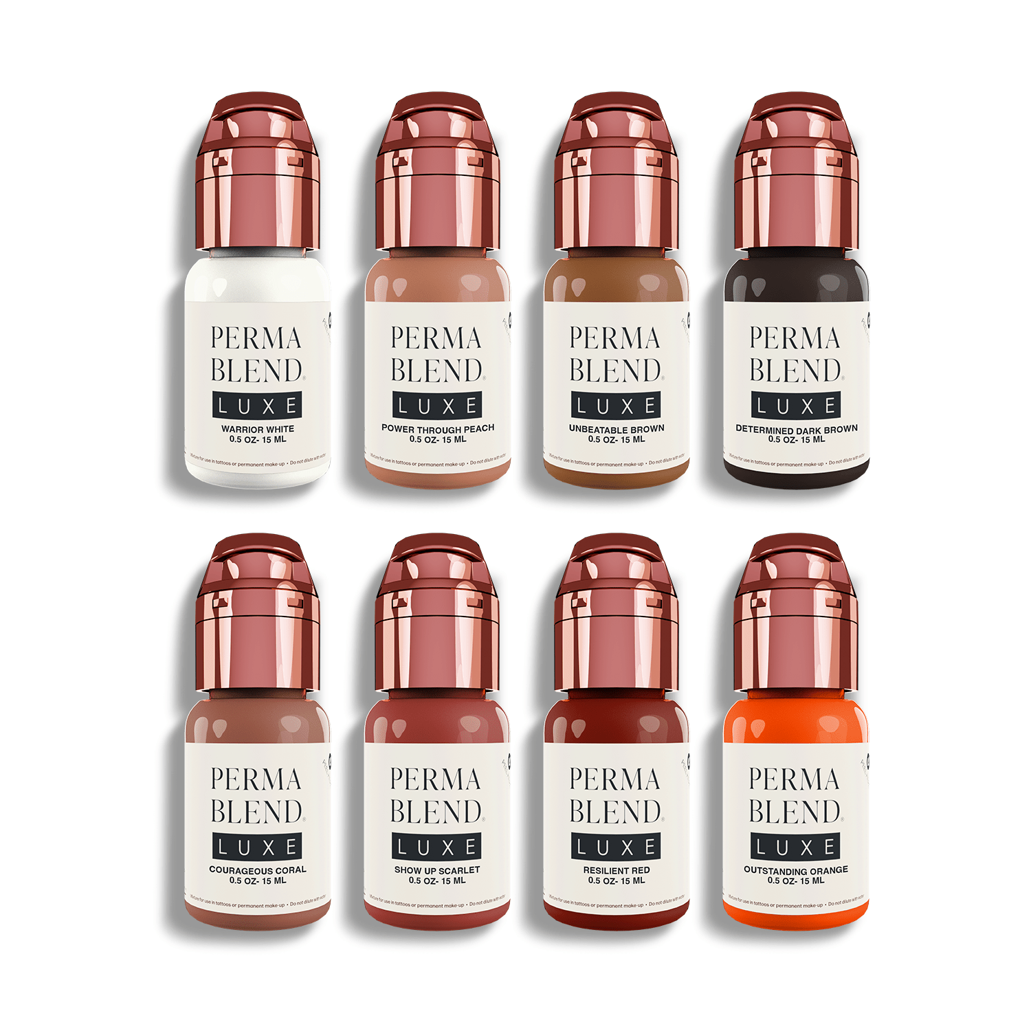Perma Blend Luxe PMU Ink - Vicky Martin’s Unstoppable Areola set - 8x15ml - mrpmu