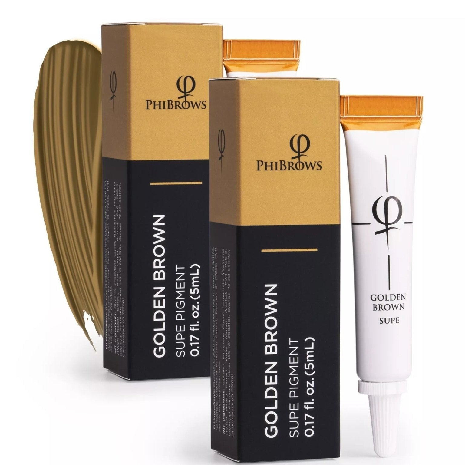 PhiBrows Goldenbrown SUPE Pigment 5ml - 2pcs - Mr.PMU