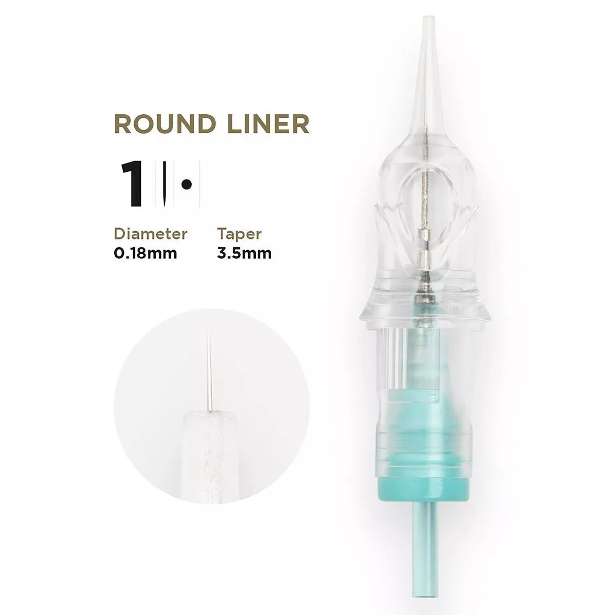 PMU Cartridges 0.18 1R - 3.5mm taper (EN17) 20 pcs - Mr.PMU