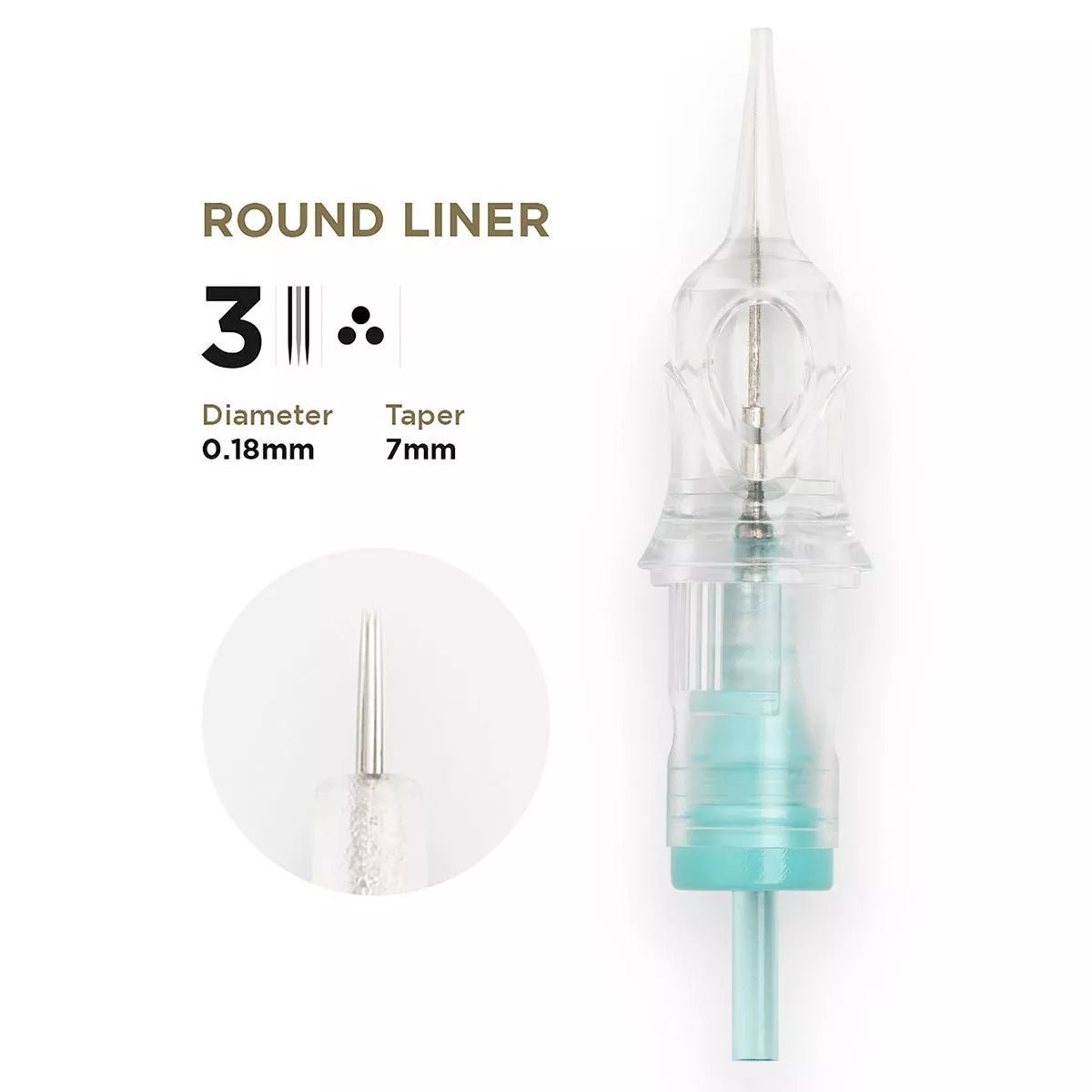 PMU Cartridges 0.18 3R - 7mm taper (EN17) 20 pcs - Mr.PMU