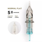 PMU Cartridges 0.18 5F - 3.5mm Normal Flat (EN02B) 20 pcs - Mr.PMU