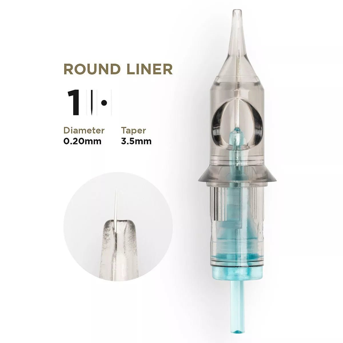 PMU Cartridges 0.20 1R, 3.5mm Taper (EN02B) 20 pcs - Mr.PMU